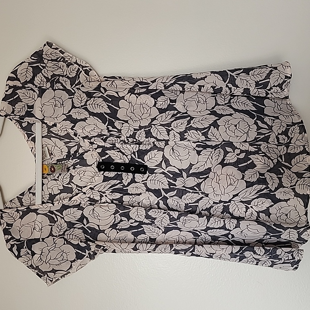 Mimi Chica Sheer Floral Blouse Size M
